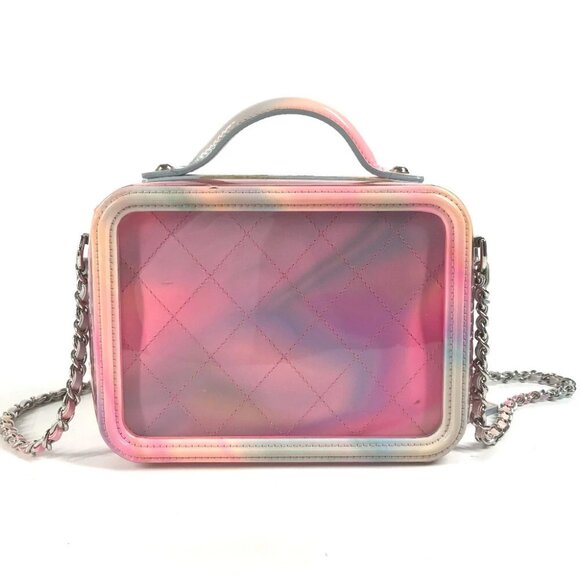 CHANEL Filigree Vanity Bag Crossbody CC CC Mark 2WAY Bag Shoulder Bag - Picture 12 of 16